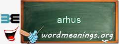 WordMeaning blackboard for arhus